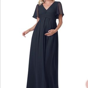 Azazie Maternity Bridesmaid Dress 14 Dark Navy